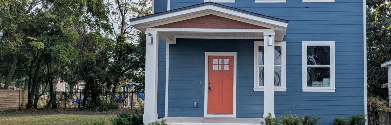 A home designed for a low-income homebuyer.