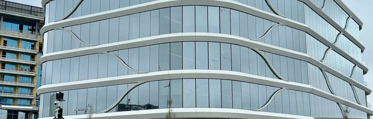 The exterior of One Tower Court, the new headquarters for the Jacksonville Jaguars.