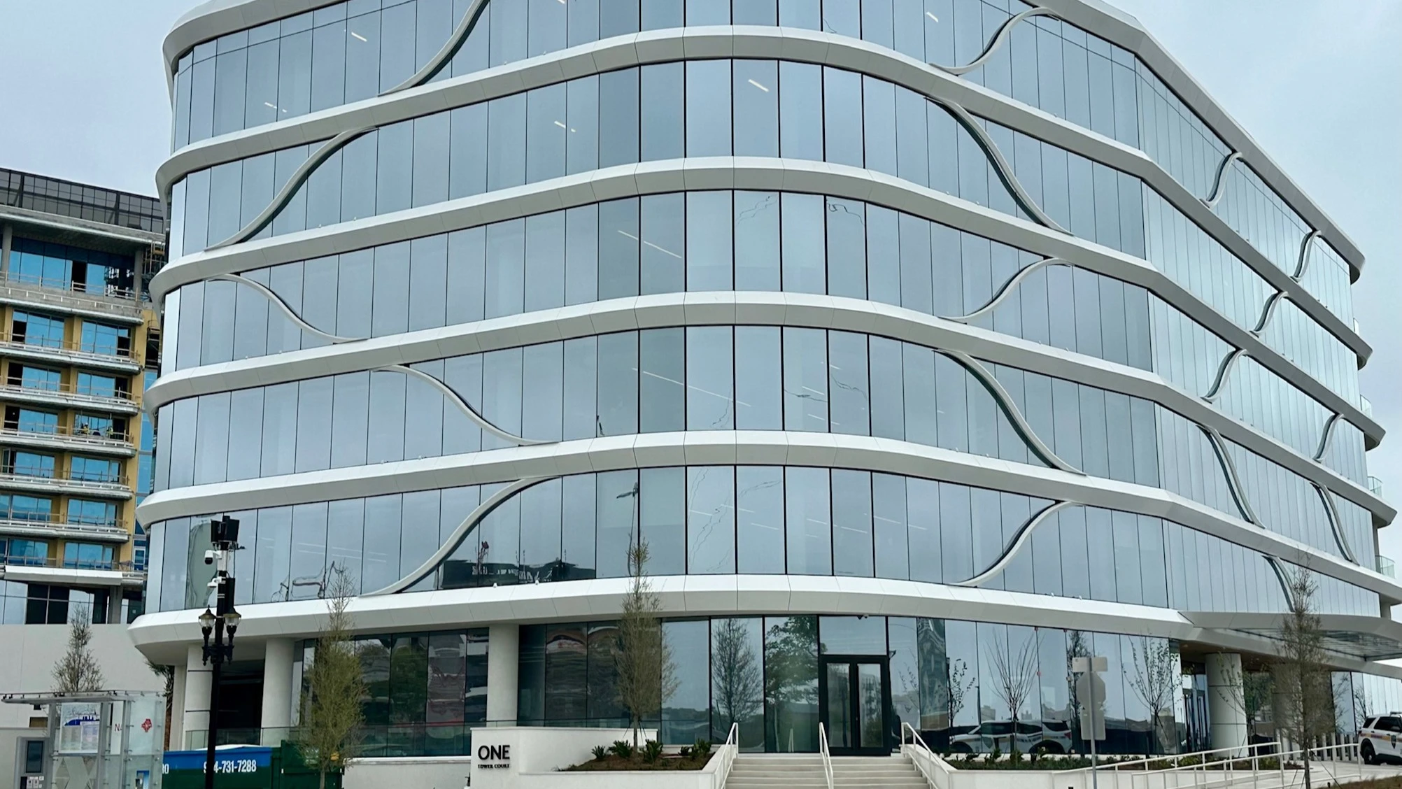 The exterior of One Tower Court, the new headquarters for the Jacksonville Jaguars.