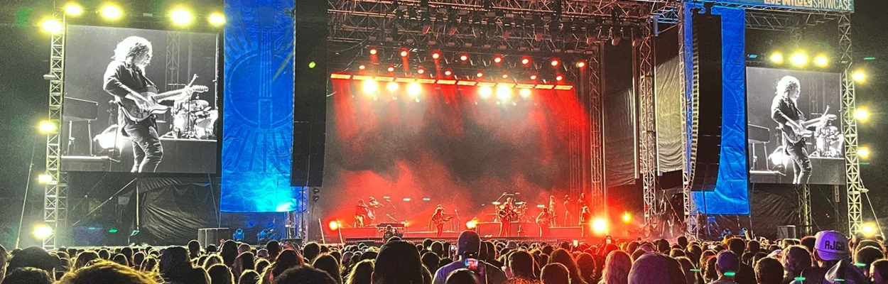 Sing Out Loud headliner Hozier performs during the 2025 event