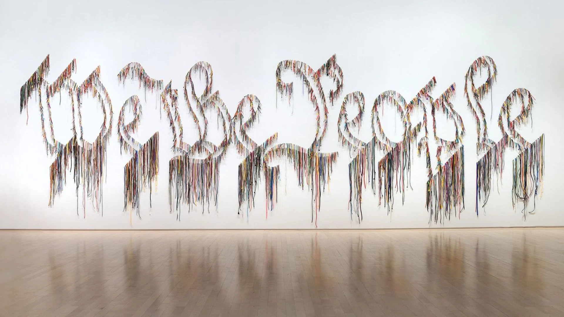 The "We the People" creation of artist Nari Ward.