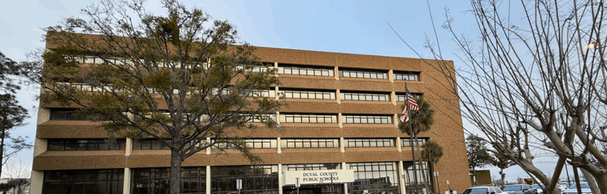 Duval Schools' headquarters building on Prudential Drive.