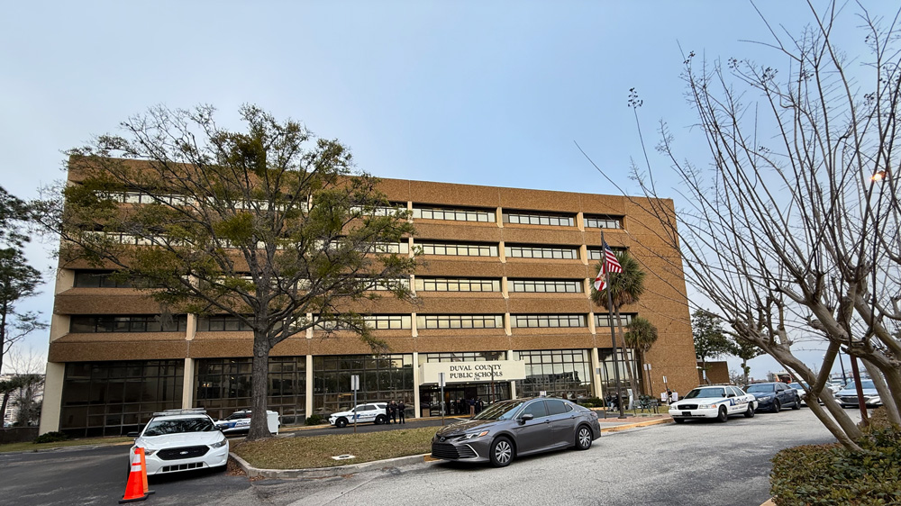 Duval Schools' headquarters building on Prudential Drive.