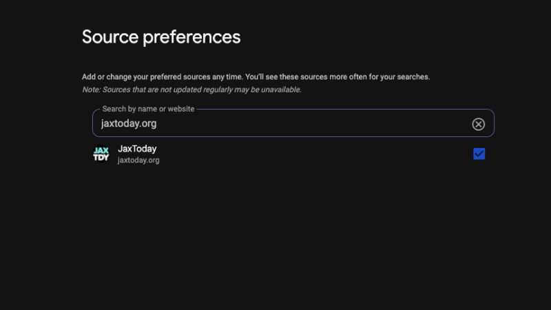 Featured image for “How to see more Jacksonville Today stories in your Google Search results”