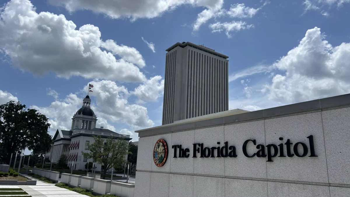 The old and new Florida Capitol buildings, where the legislative session has ended.