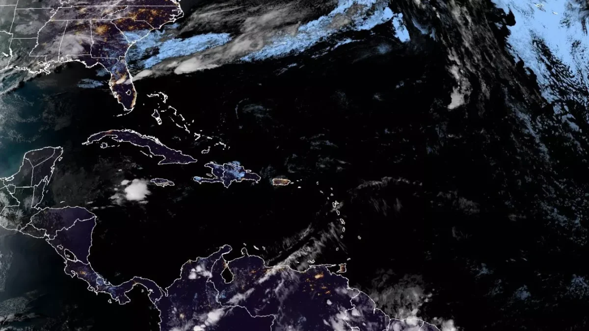 Atlantic basin satellite photo for hurricane season.