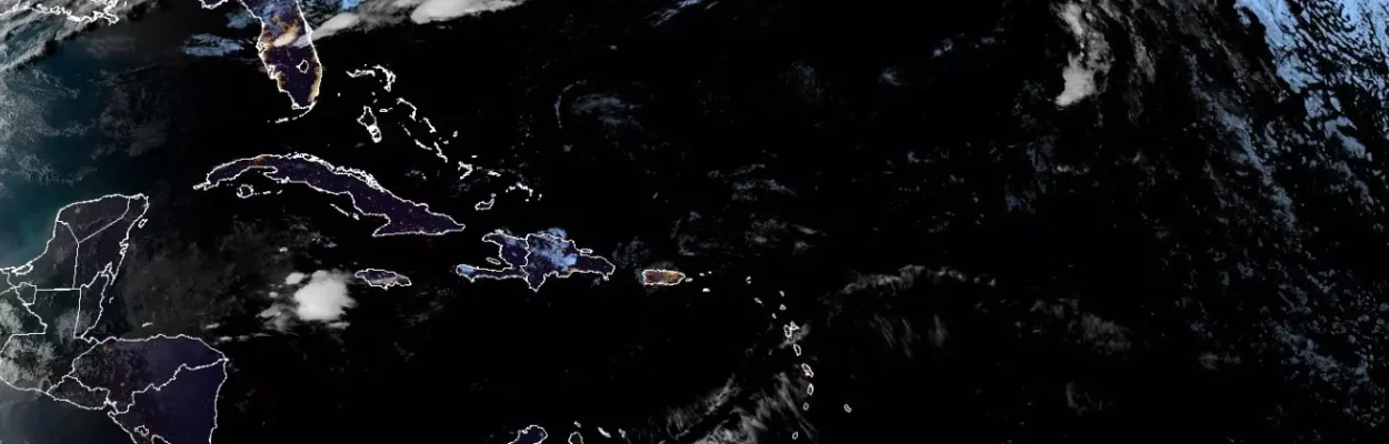 Atlantic basin satellite photo for hurricane season.