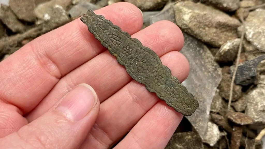 A decorative hair barrette was among items found in archaeological digs at former segregated school sites in St. Augustine