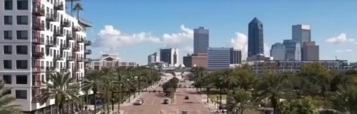 A view down the sreet in Brooklyn.