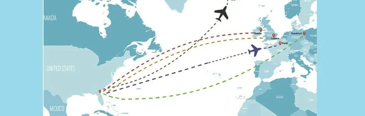 Potential international flights from Jacksonville.