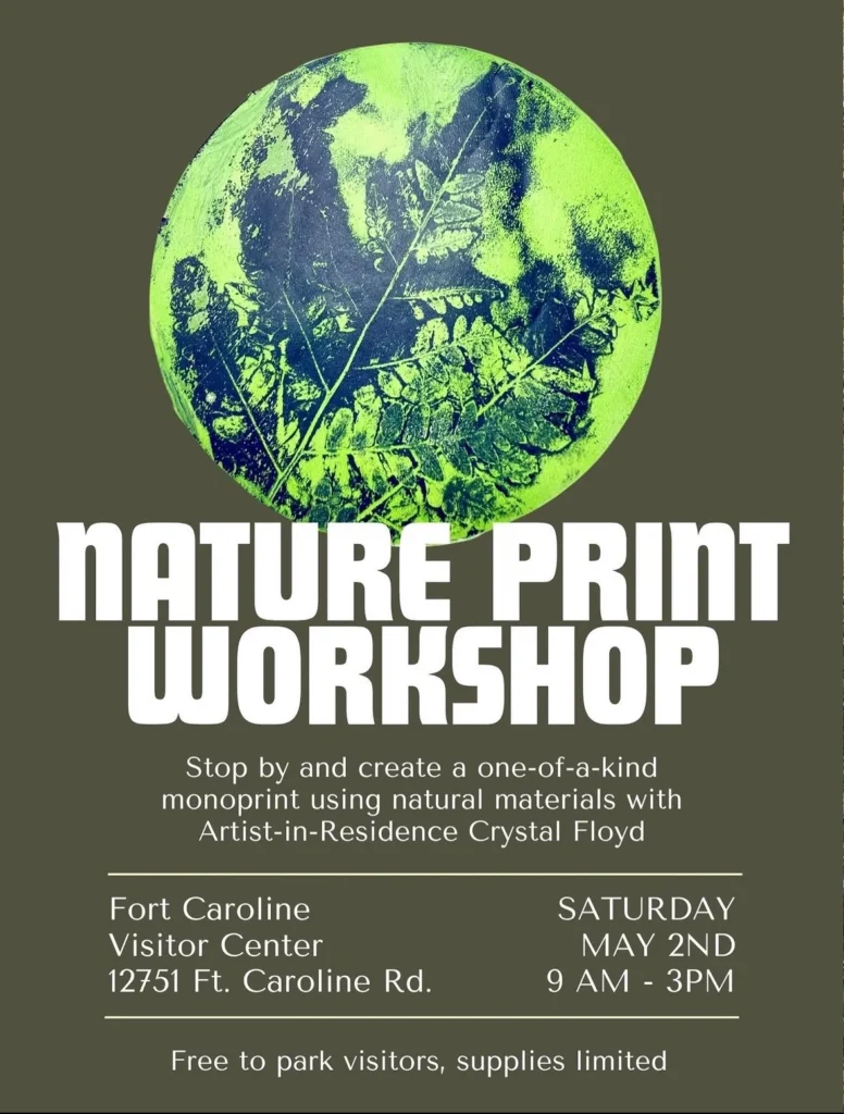 Nature Print Workshop flier