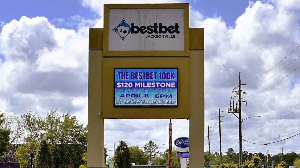 The BestBet marquee on Monument Road.