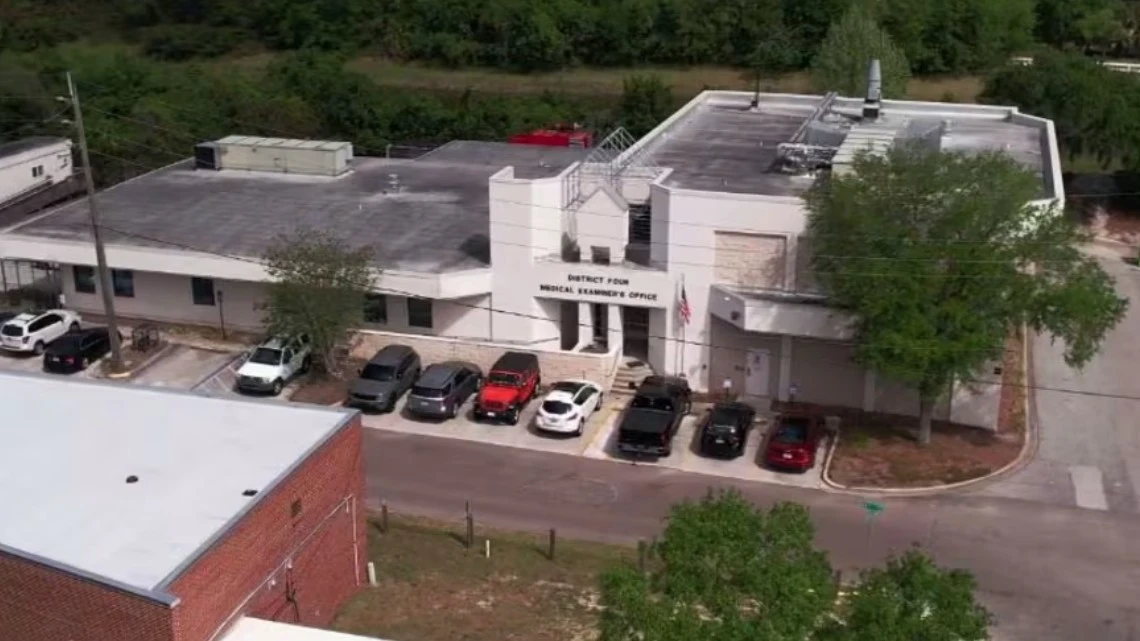 Aerial view of the Duval County Medical Examiner's Office.