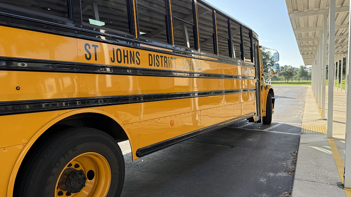 A St. Johns County school bus