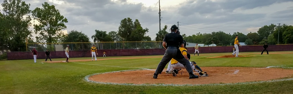 St. Augustine High's baseball field. The school's baseball coach was recently removed from his position.