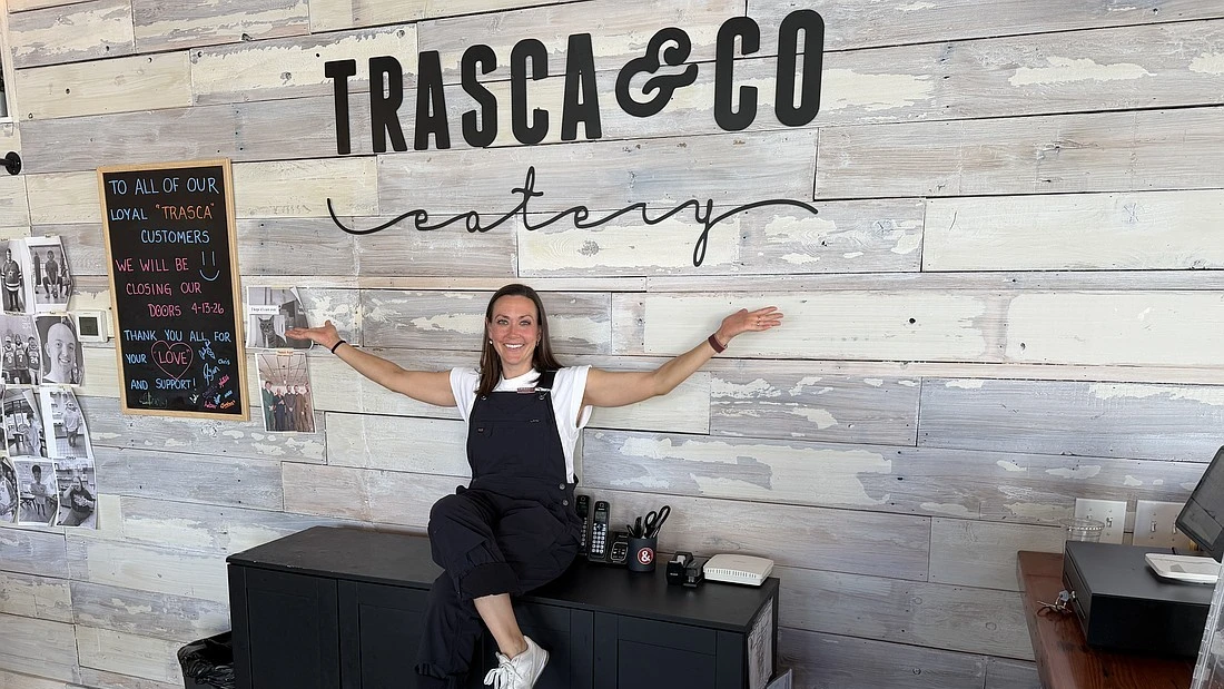 Sara Frasca in her restaurant, Trasca & Co Eatery.