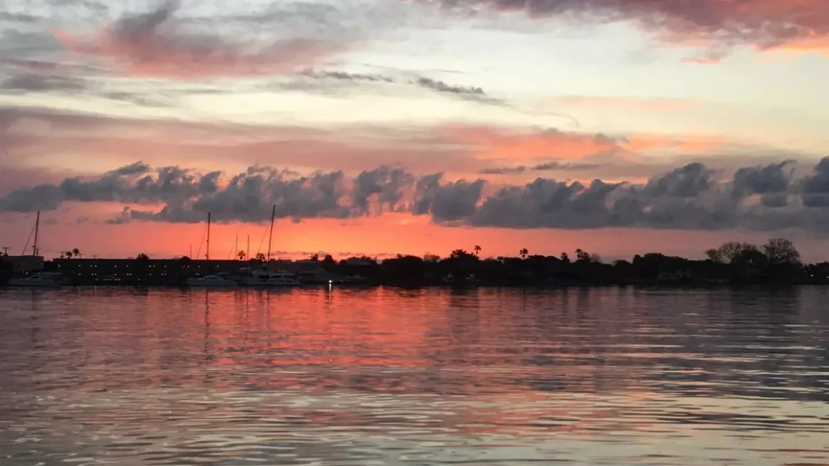 An Easter sunrise over St. Augustine.