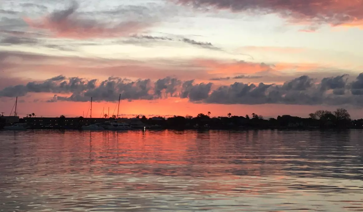 An Easter sunrise over St. Augustine.