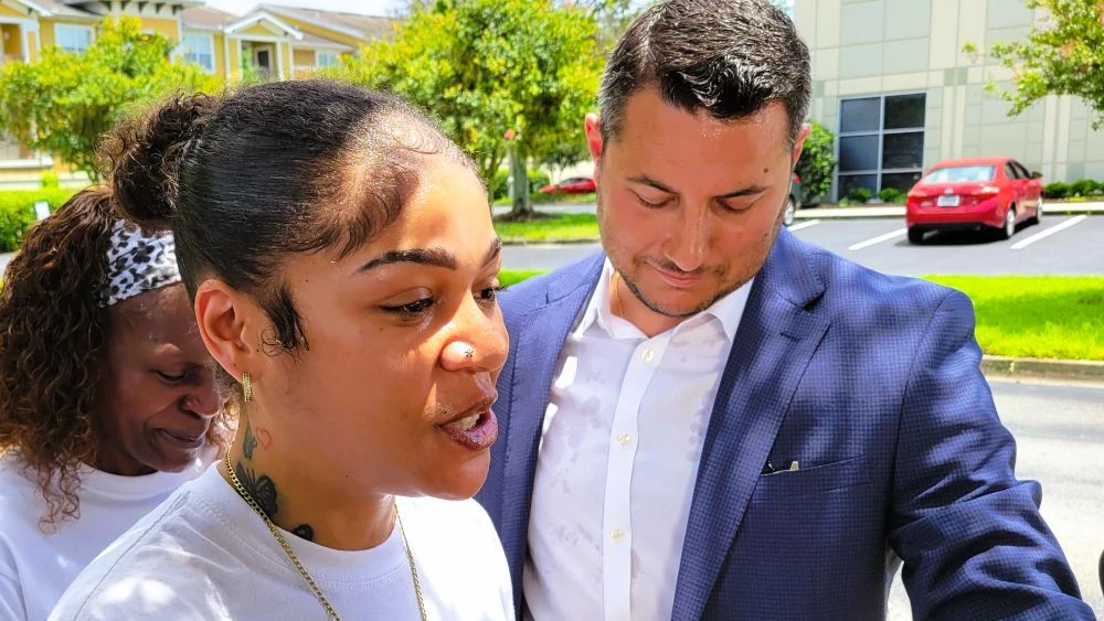 Amaya White, mother of a 2-year-old who drowned.