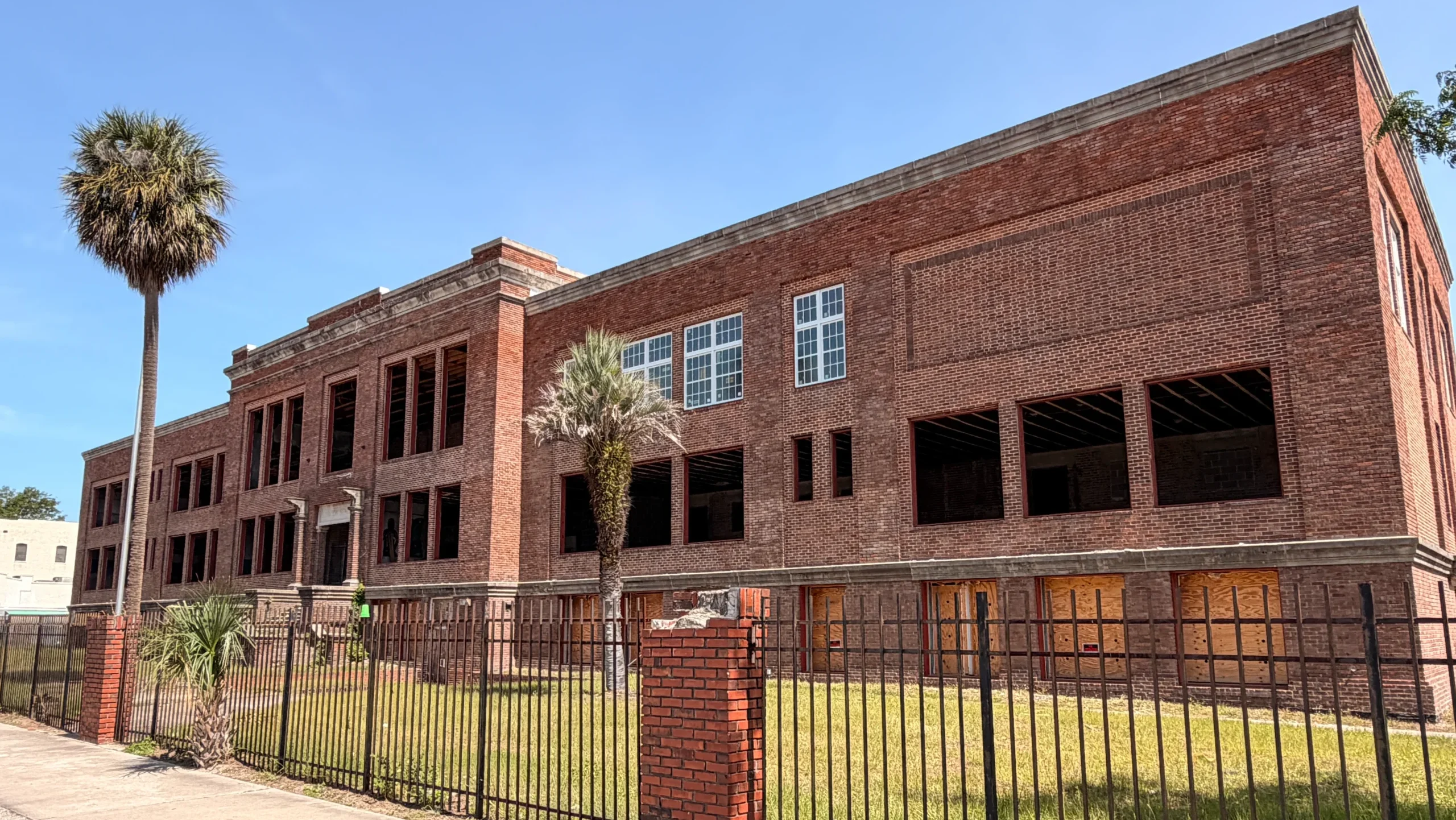 The historic Edwin M. Stanton High School in LaVilla.