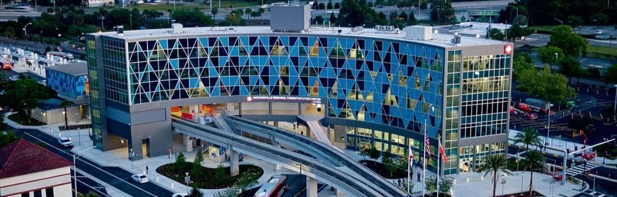 The JTA headquarters and regional transportation center