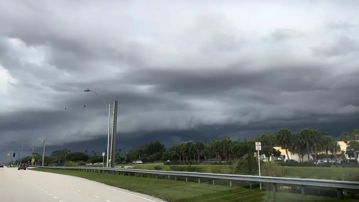 Storm clouds during rainy season