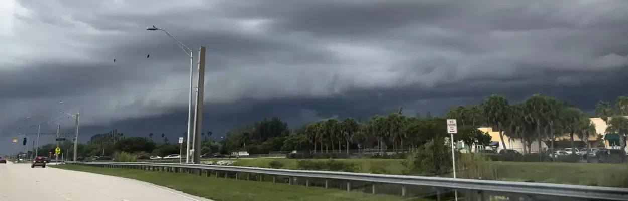Storm clouds during rainy season