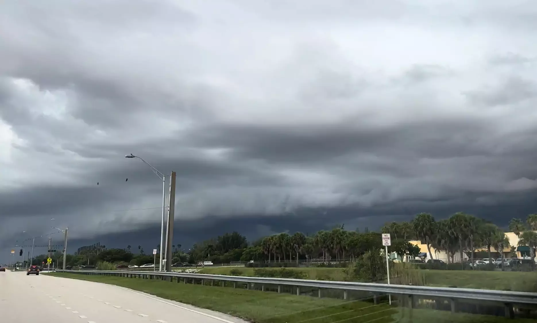 Storm clouds during rainy season