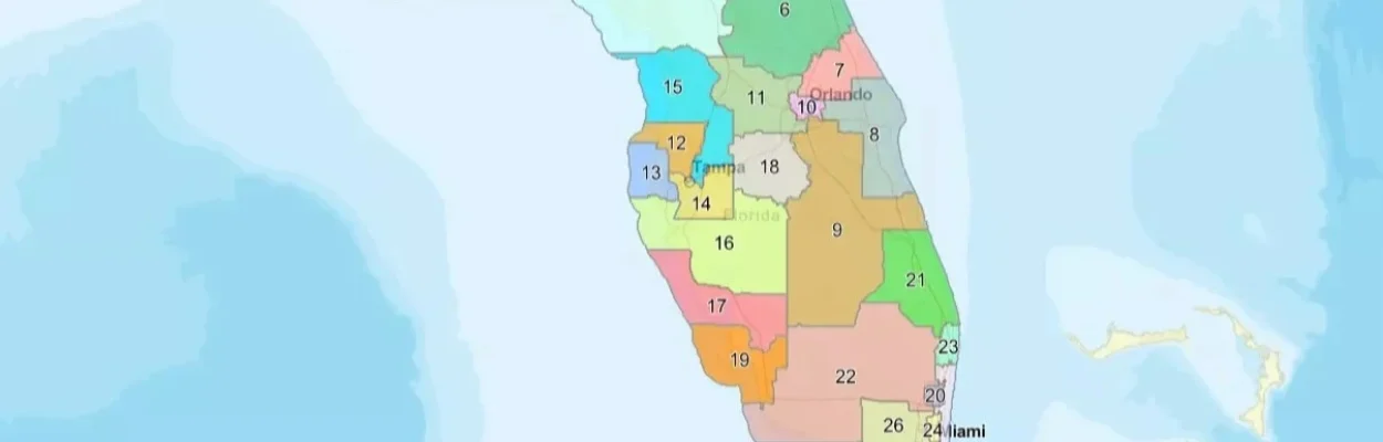 Florida's new congressional map.