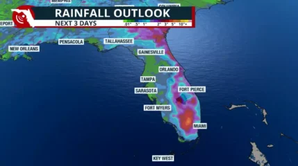 Featured image for “Periods of heavy rain and storms will soak Florida over the weekend”