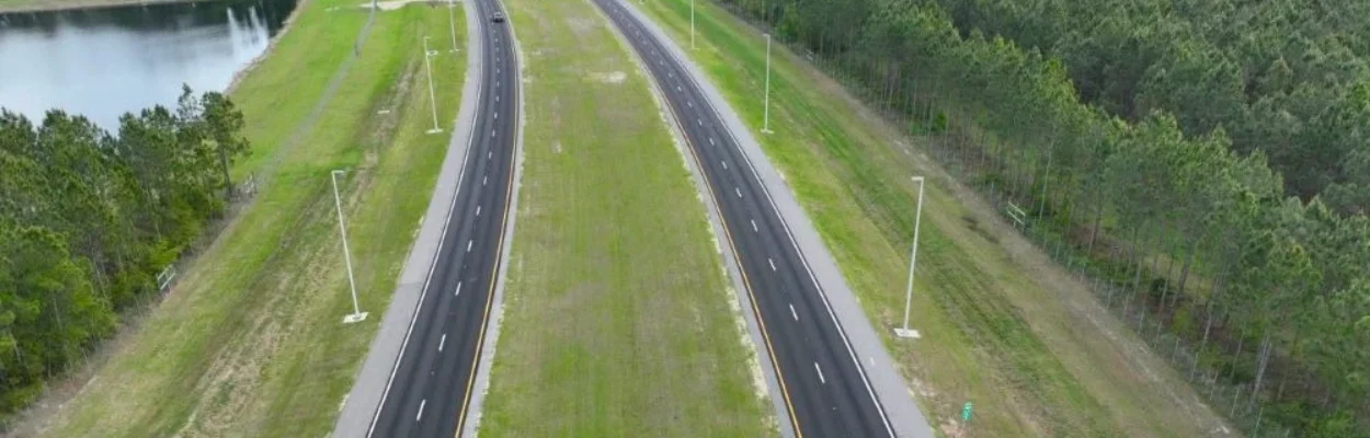 A segment of the First Coast Expressway shown from above.