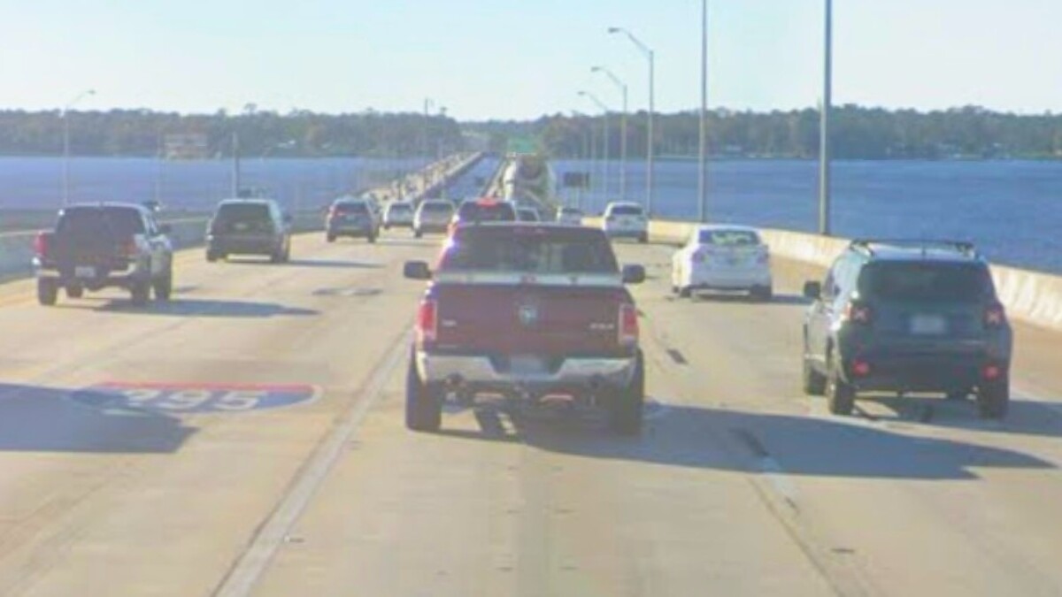 Traffic on the Buckman Bridge.