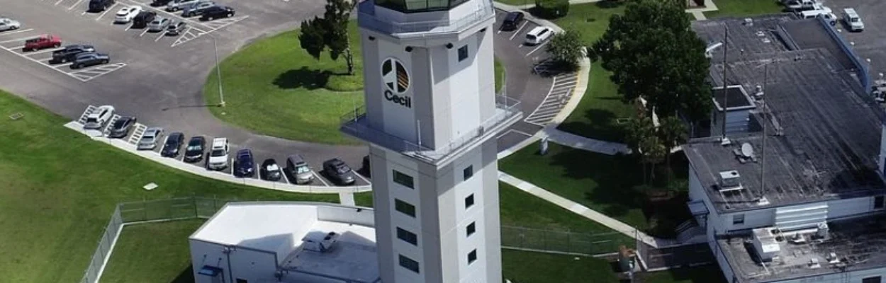 The control tower at Cecil Airport