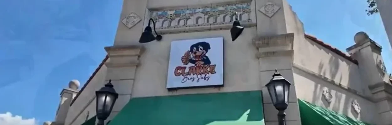 The sign on Clark Bros., one of the restaurants that announced it is closing.