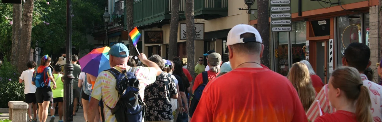 St. Augustine Pride Parade marchers
