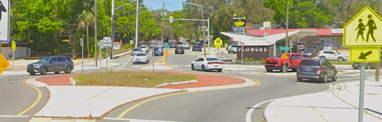 A Fishweir Crossing Roundabout