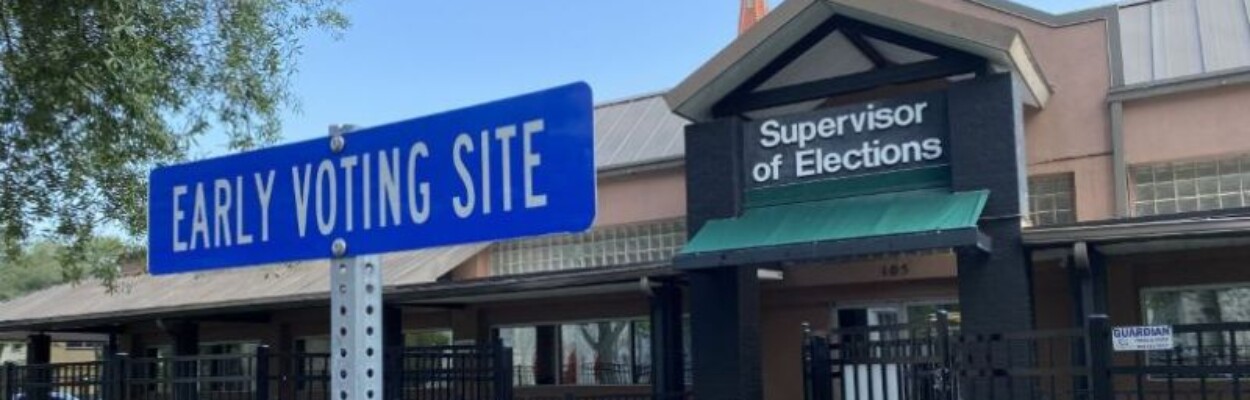 The Duval County Supervisor of Elections Office, a voting site.