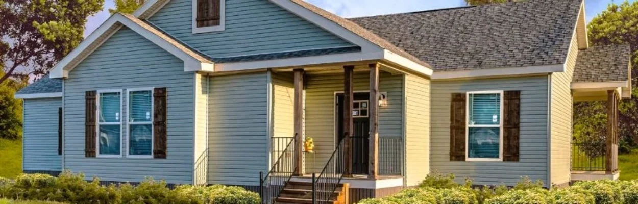 A manufactured home that could be used as affordable housing.