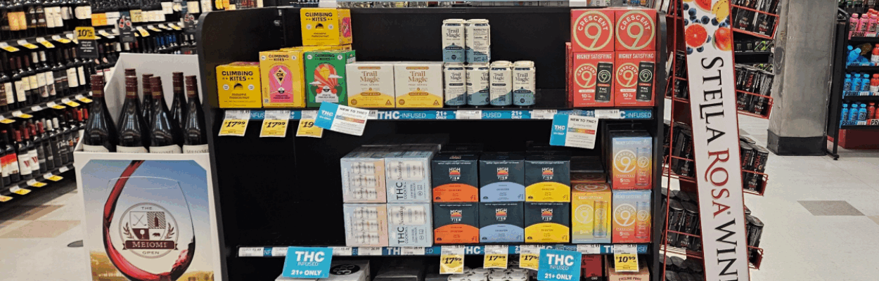 THC drink display