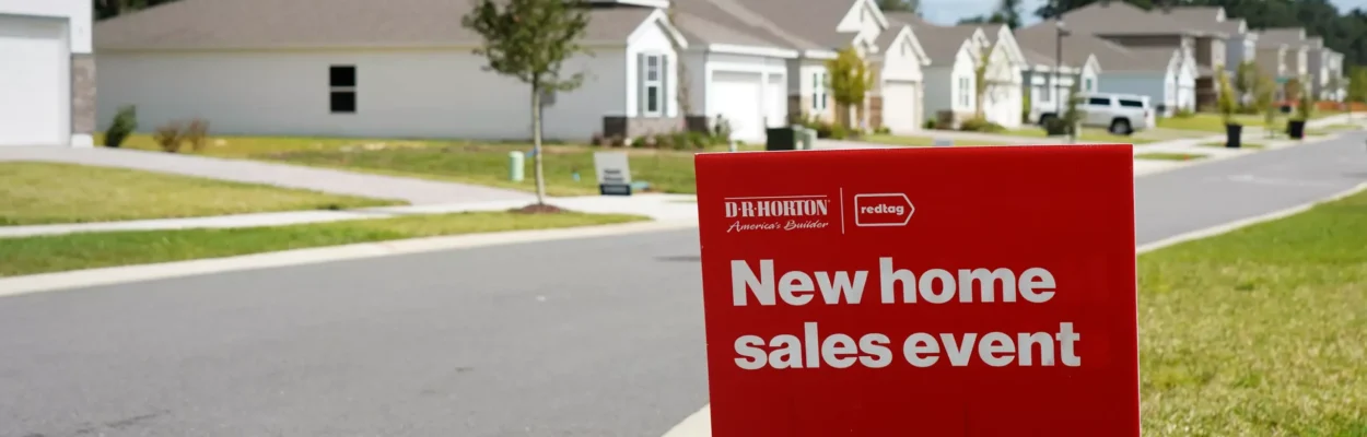 A sign alerts passersby to a home for sale in Newberry on Oct. 7, 2025. Governor DeSantis is hoping to eliminate property taxes for 5.7 million homeowners in Florida- but the ballot measure he's envisioning has a lot of roadblocks ahead.
