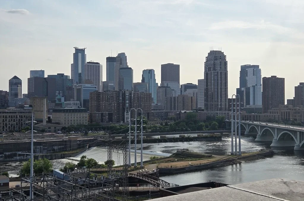 Downtown Minneapolis is an example of clustering