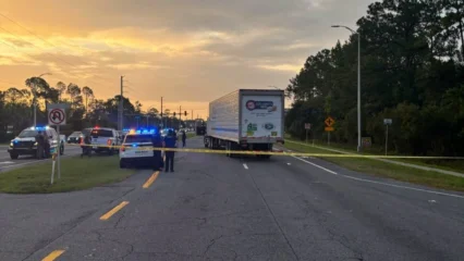 Featured image for “Tractor-trailer hits and kills man running from ICE in St. Augustine”