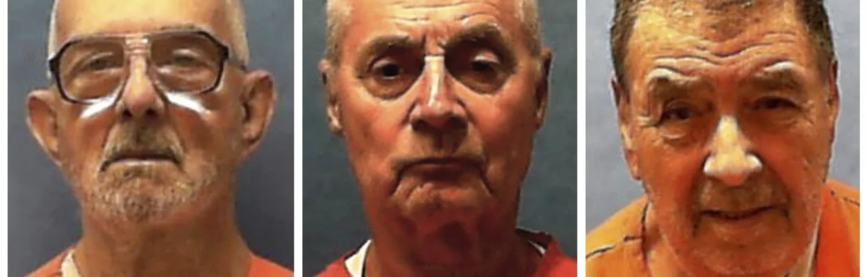 Mugshots of three death row prisoners in Florida.