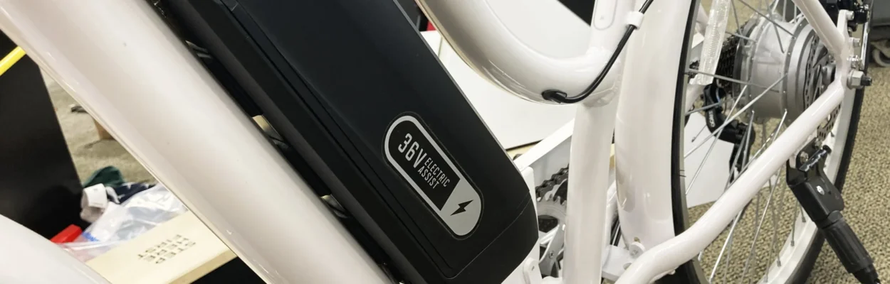 An e-bike in a store.