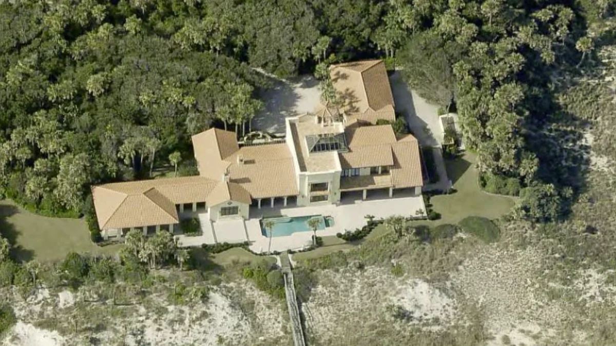 Aerial view of home in Ponte Vedra Beach.