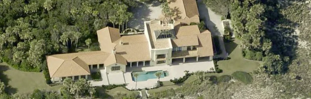 Aerial view of home in Ponte Vedra Beach.