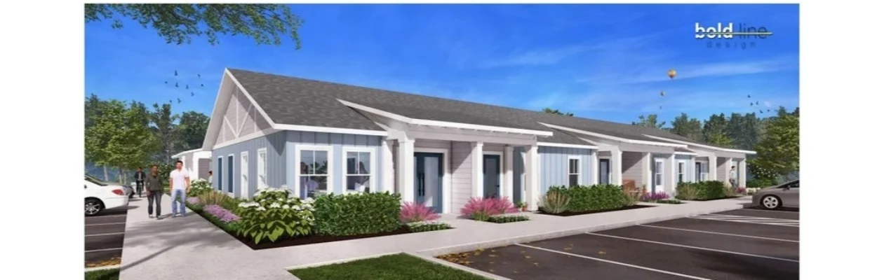 A rendering of the 38-unit affordable housing project coming to Ricker Road in Jacksonville.