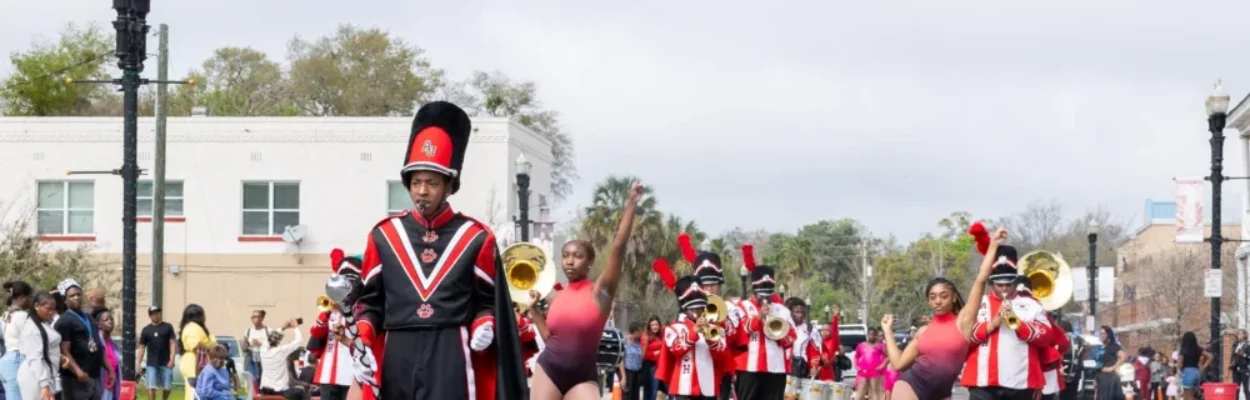 Marchers in a parade on the Eastside.