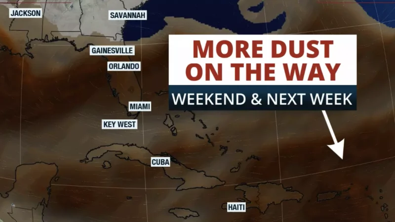 Featured image for “Extreme heat: Most of Florida continues under heat advisory and dusty conditions”