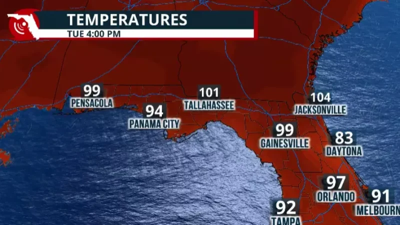 Featured image for “Dangerous heat threatens North Florida to start the week”
